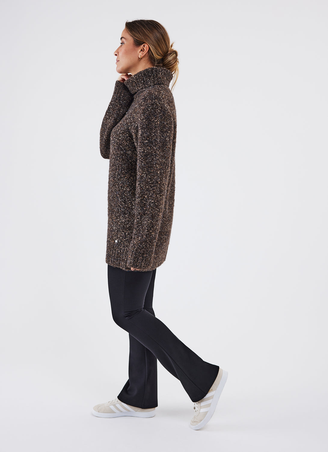 Pull Long à Col Montant