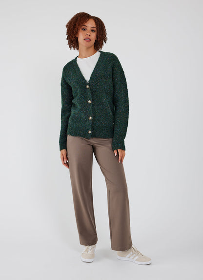 Cardigan Moucheté Boutonné