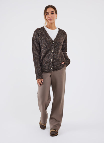 Cardigan Moucheté Boutonné