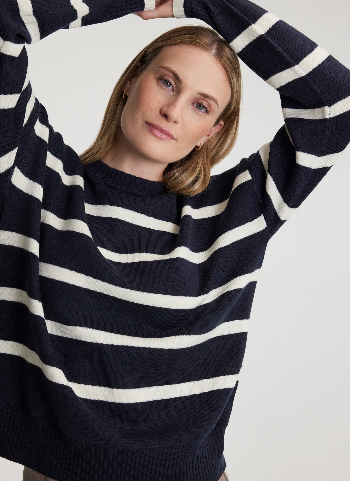 Pull Rayé Décontracté