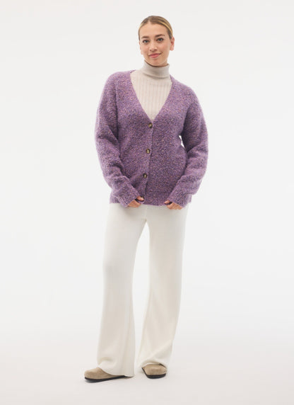 Cardigan Moucheté Boutonné