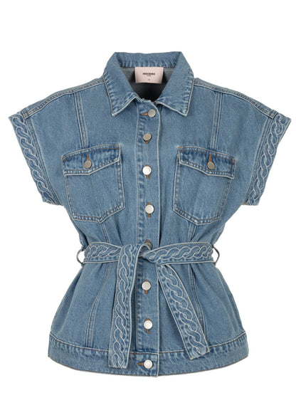 Gilet Femme En Jean | Sans Manches | Casual Et Stylé | Parfait Pour Un Look Décontracté