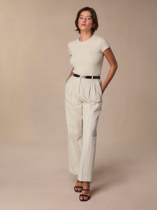 Top Sans Manches | Texturé Et Chic | Léger Et Confortable | Idéal Pour Le Bureau Et Les Rendez-Vous