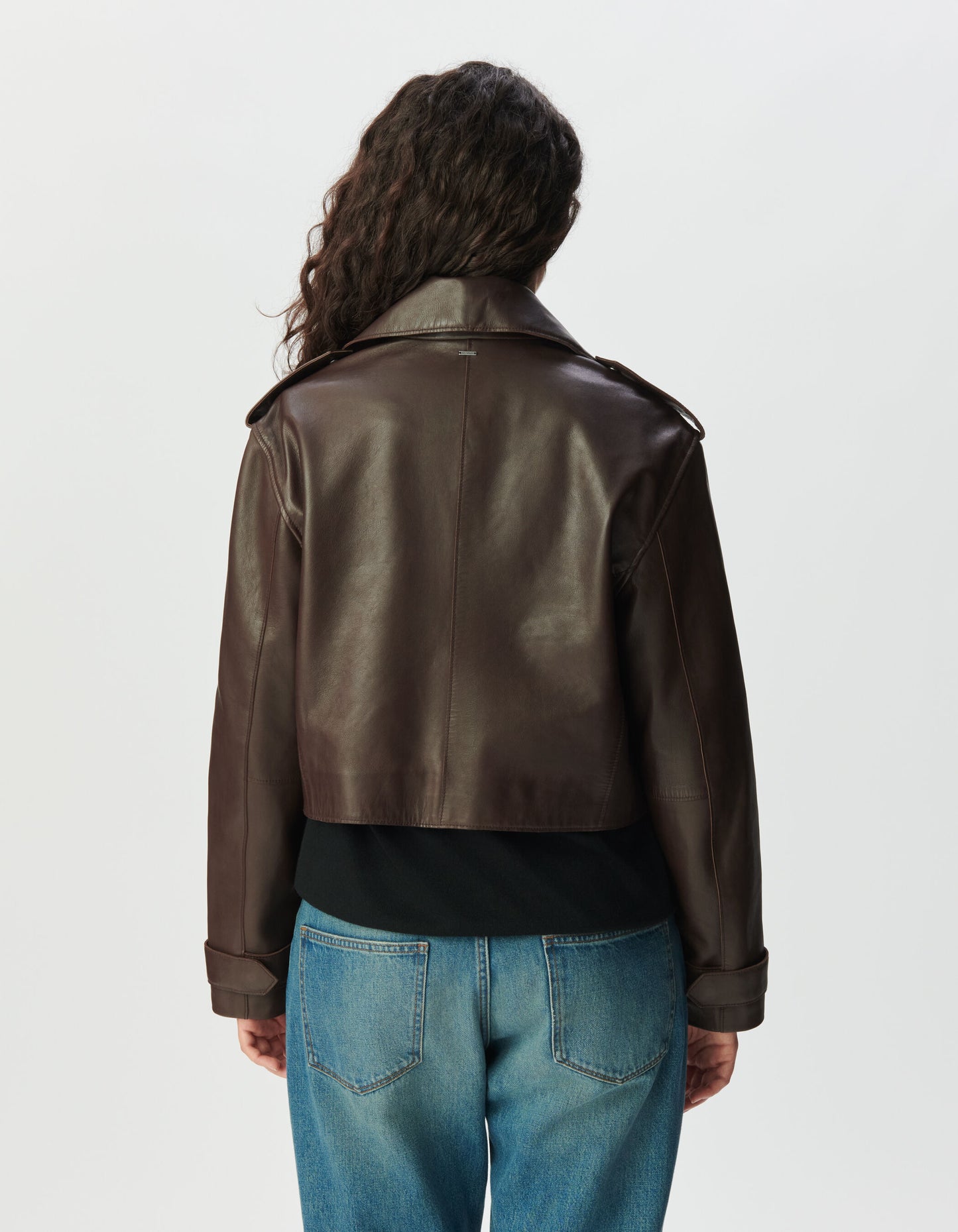 Veste Courte Effet Cuir