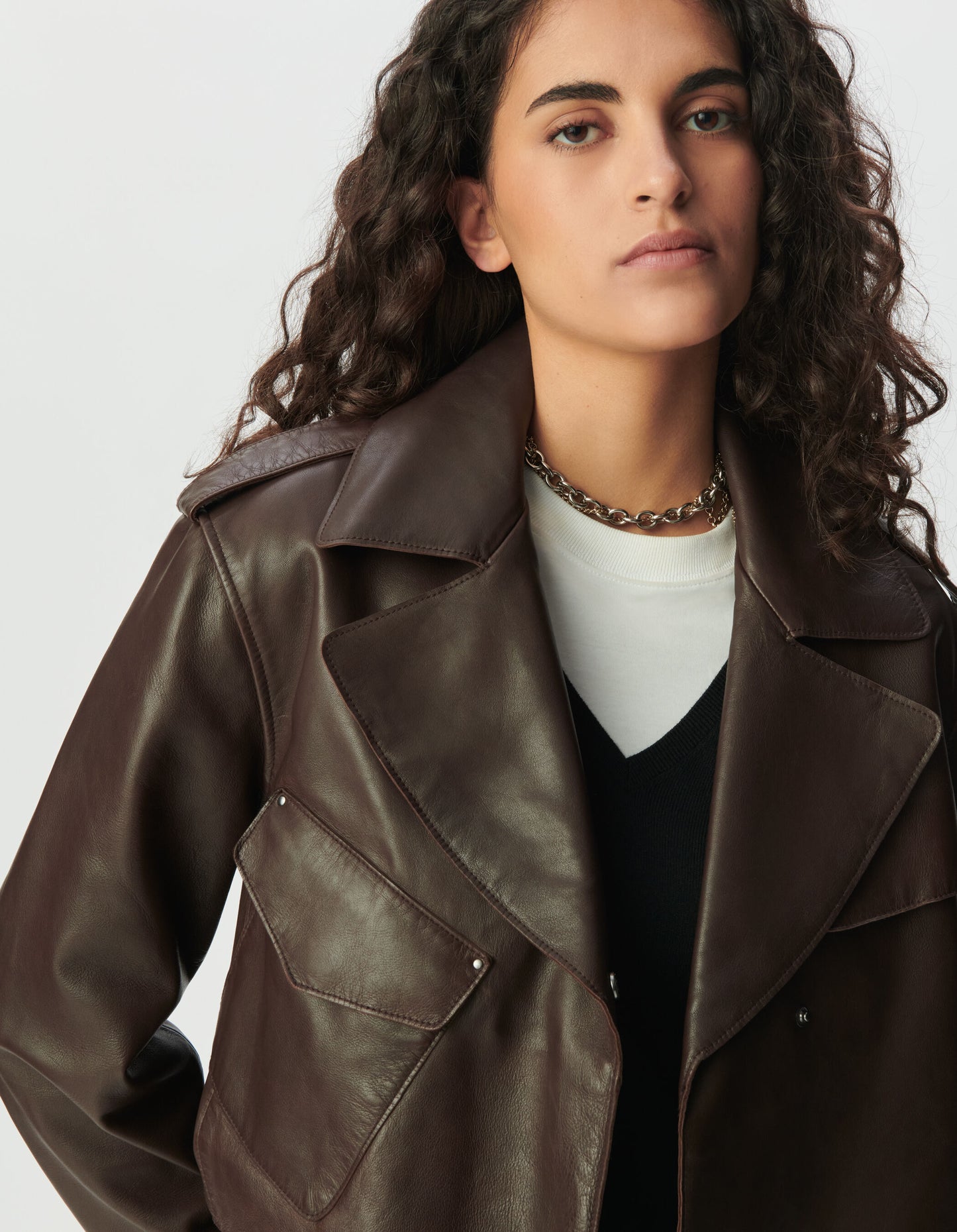 Veste Courte Effet Cuir