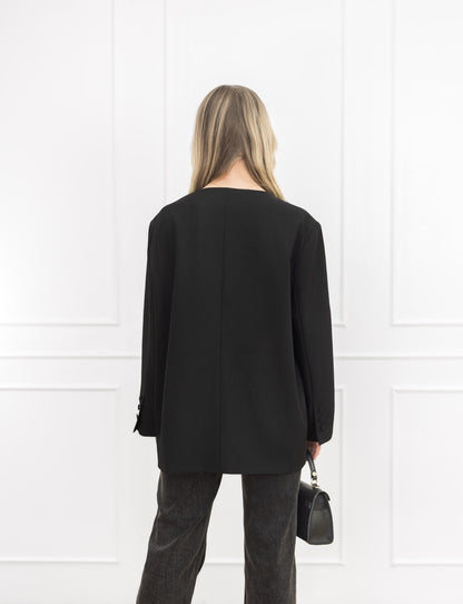Blazer Femme | Coupe Droite | Élégant Et Confortable | Idéal Pour Le Bureau Ou Les Sorties