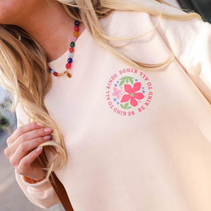 Sweat En Coton Et Polyester | Oversize Décontracté | Motif Brodé Confortable | Parfait Pour Les Moments Chill