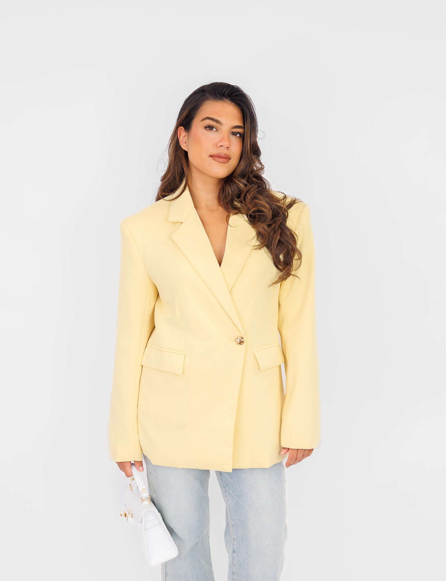 Veste Femme Tailleur | Coupe Longue | Élégante Et Structurée | Idéale Pour Le Bureau Ou Sortie En Ville