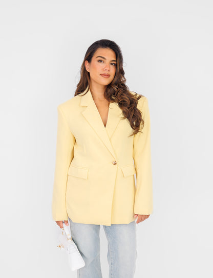 Veste Femme Tailleur | Coupe Longue | Élégante Et Structurée | Idéale Pour Le Bureau Ou Sortie En Ville
