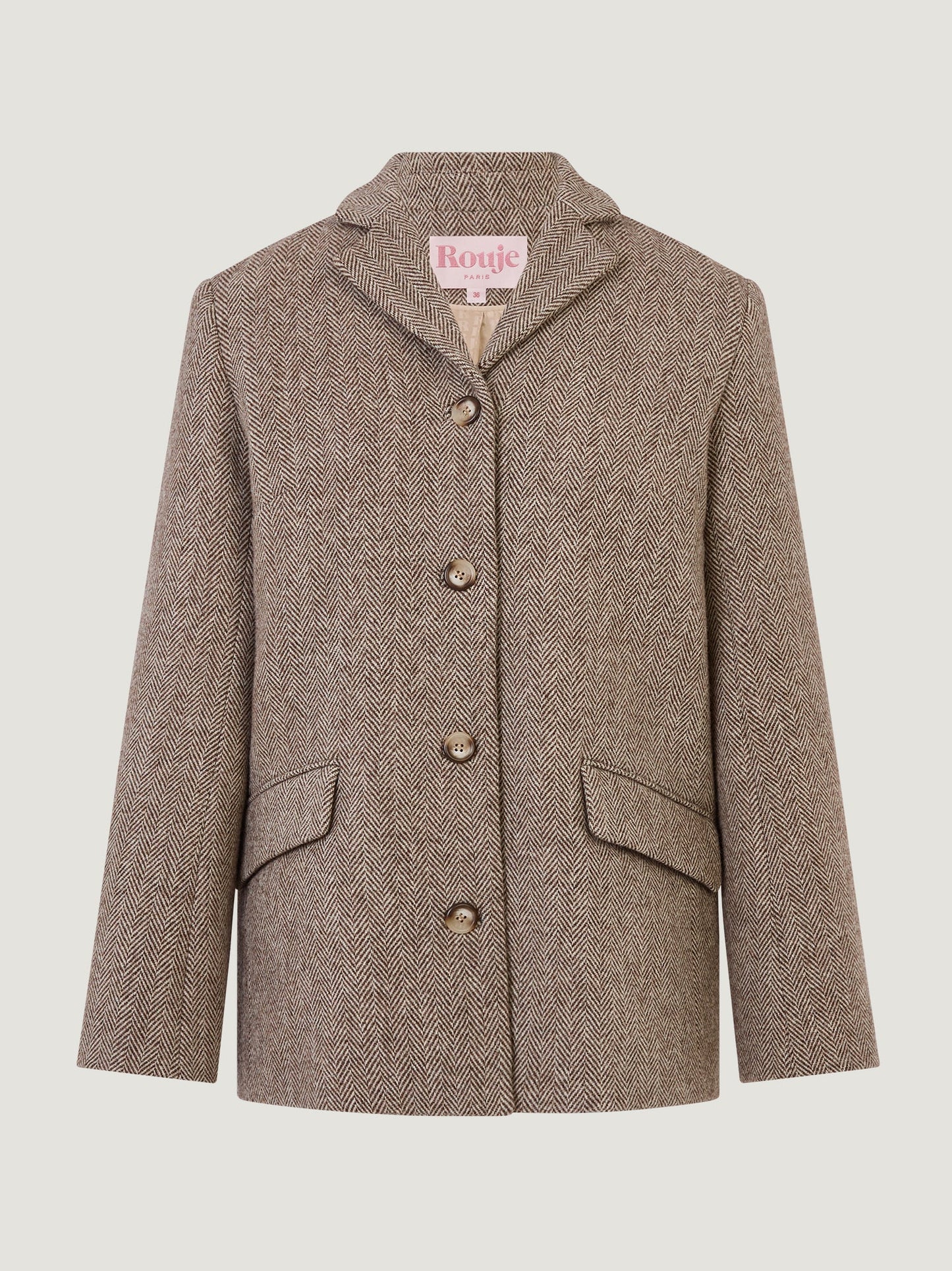 Manteau Droit en Laine