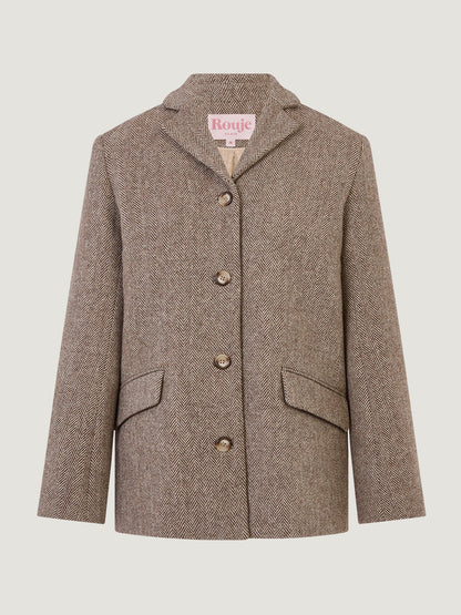Manteau Droit en Laine