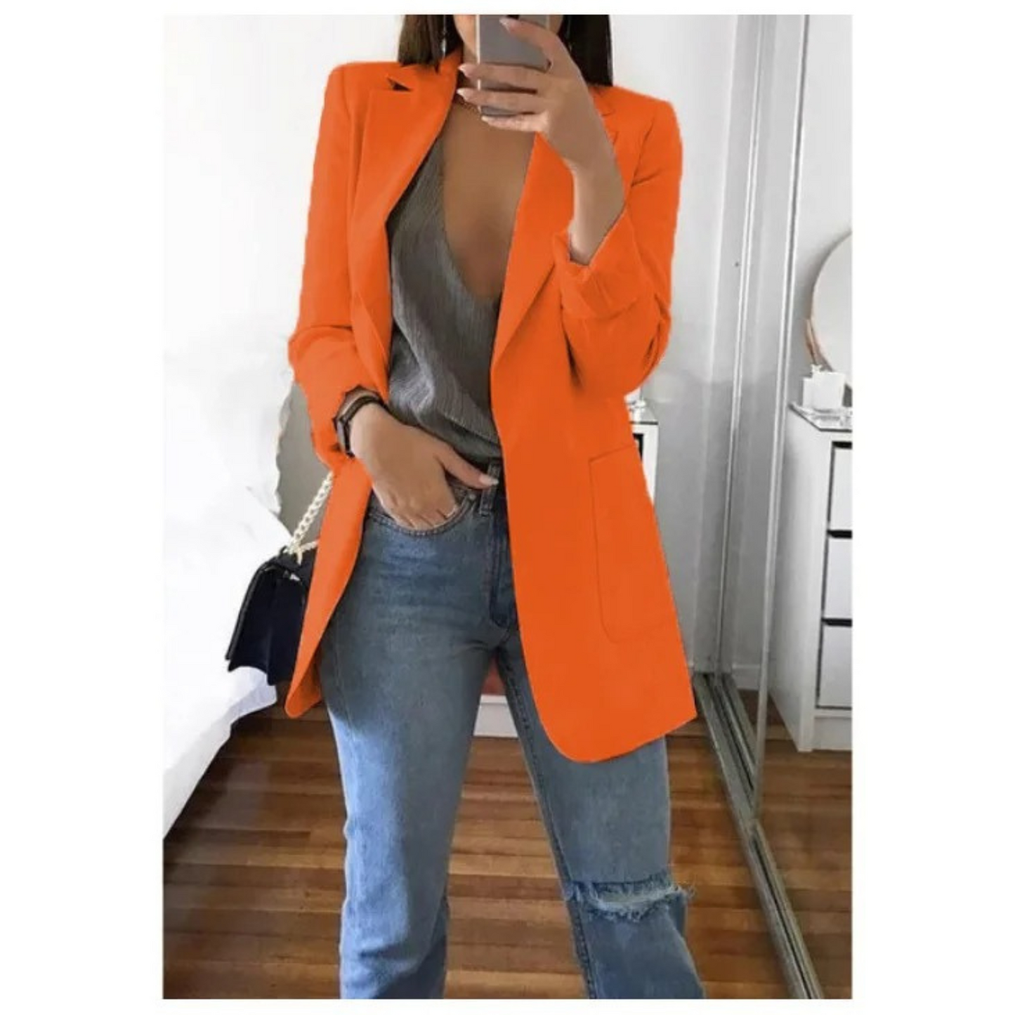 Blazer Femme | Léger Et Structuré | Tissu Respirant Et Moderne Pour Tenue Chic Décontractée
