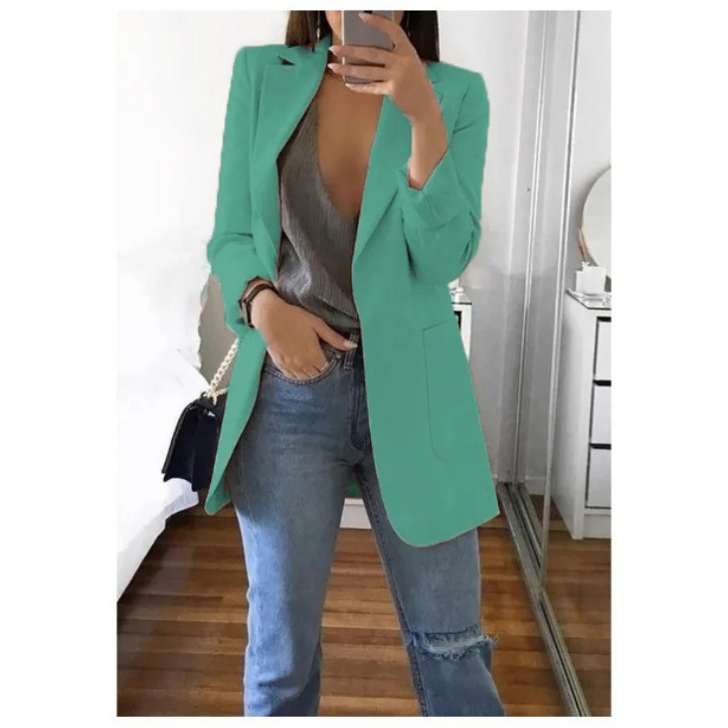 Blazer Femme | Léger Et Structuré | Tissu Respirant Et Moderne Pour Tenue Chic Décontractée