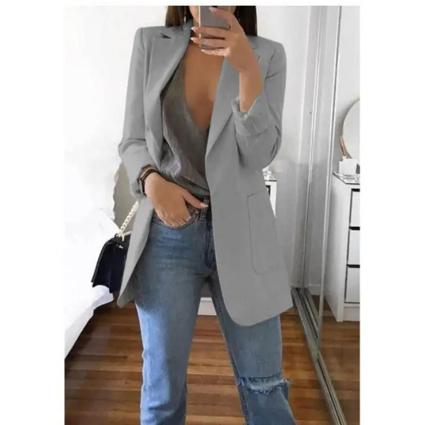 Blazer Femme | Léger Et Structuré | Tissu Respirant Et Moderne Pour Tenue Chic Décontractée