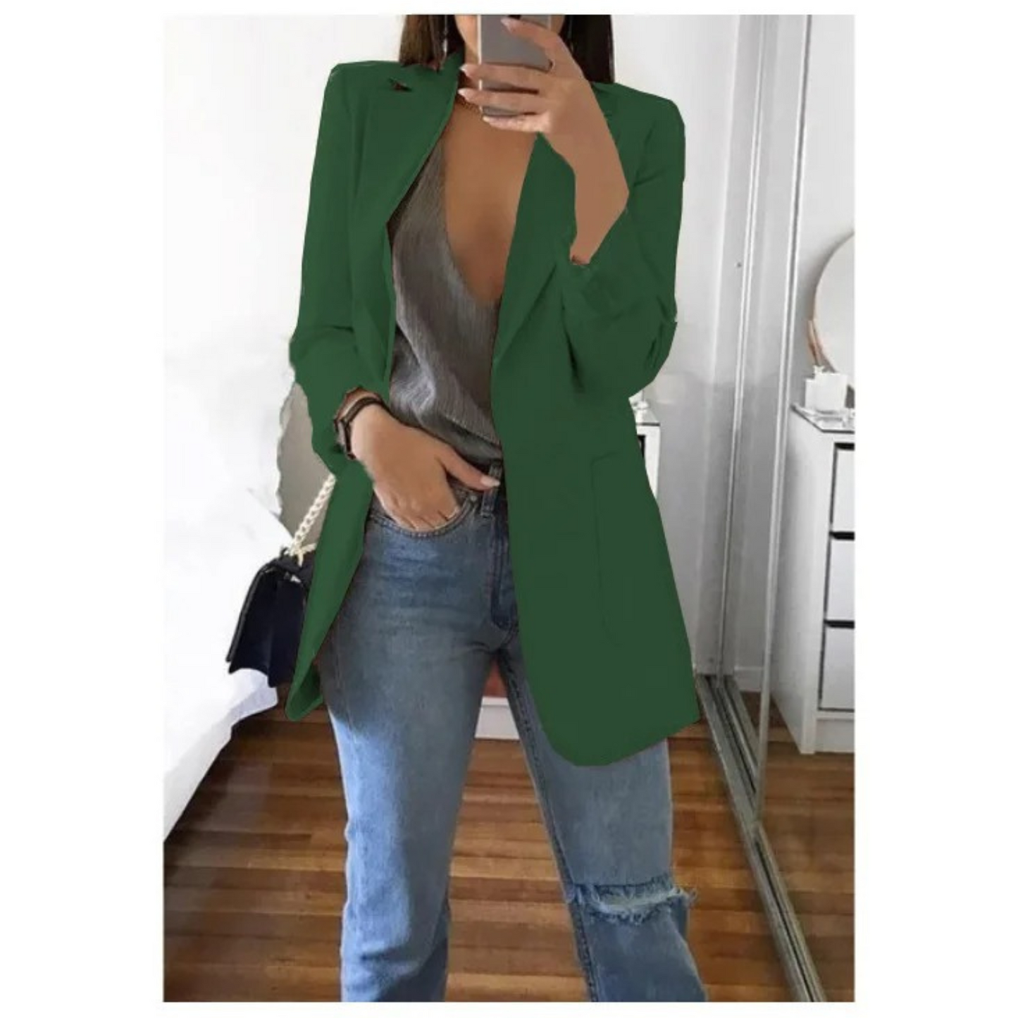 Blazer Femme | Léger Et Structuré | Tissu Respirant Et Moderne Pour Tenue Chic Décontractée