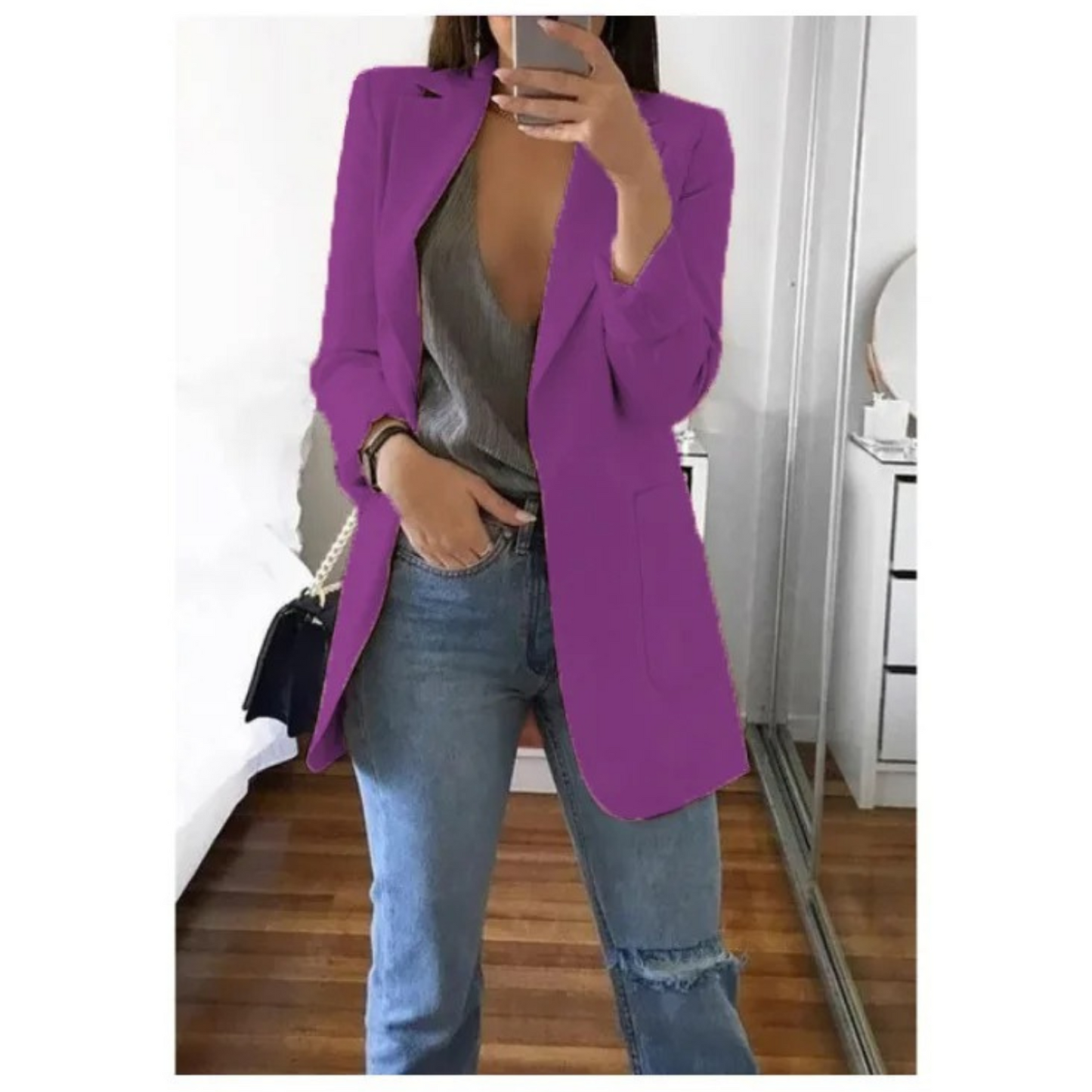 Blazer Femme | Léger Et Structuré | Tissu Respirant Et Moderne Pour Tenue Chic Décontractée