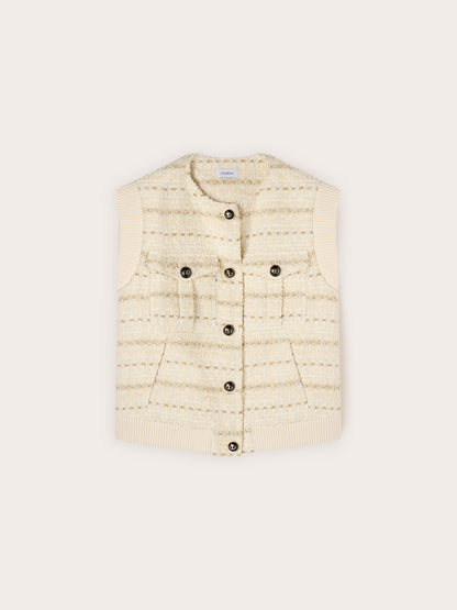 Gilet Sans Manches Texturé