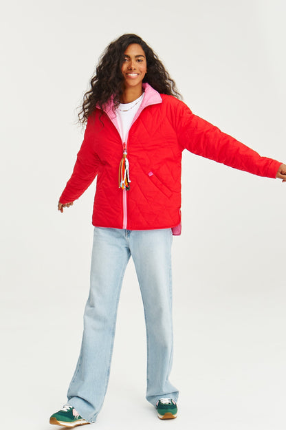 Veste Femme | Réversible Et Légère | Look Décontracté Et Confort Thermique