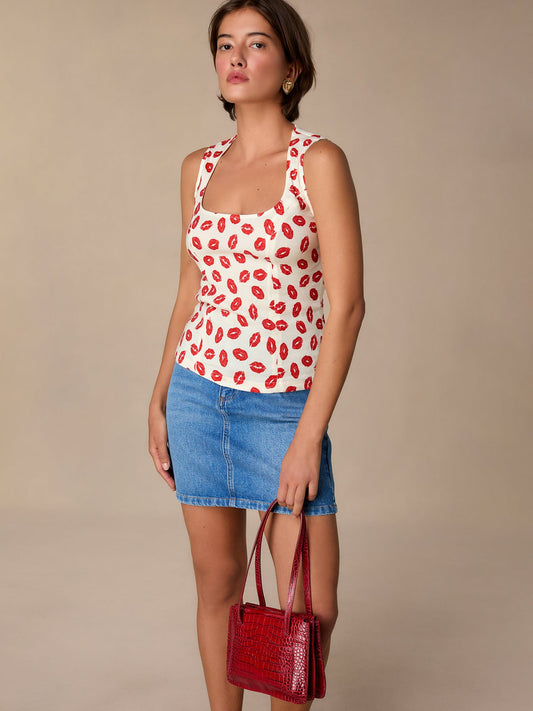 Débardeur Femme | Imprimé Pop & Stretch | Pour Été, Festivals ou Détente