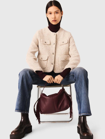 Veste Femme | Style Tweed Élégant Et Structuré | Parfaite Pour Un Look Chic Quotidien