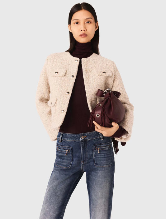 Veste Femme | Style Tweed Élégant Et Structuré | Parfaite Pour Un Look Chic Quotidien