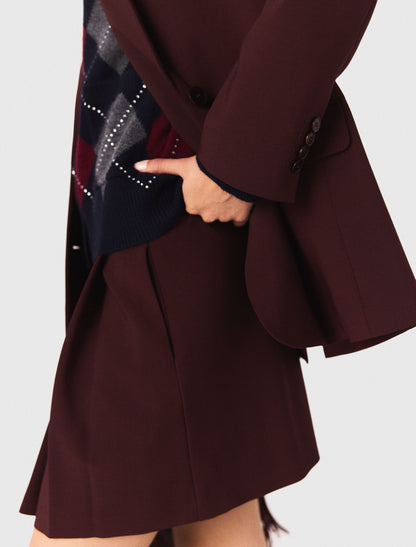Manteau Ceinturé Oversize en Laine