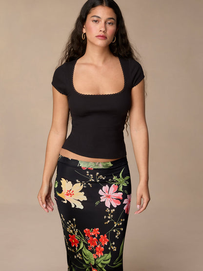 Jupe Longue | Imprimé Floral Coloré | Élégante Et Féminine | Idéale Pour L’Été Et Les Soirées