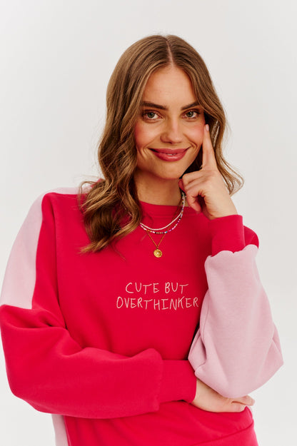 Sweat En Coton | Bicolore Décontracté | Coupe Ample Et Confortable | Parfait Pour Les Journées Casual