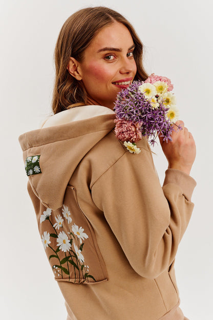 Ensemble Jogging En Coton Et Polyester | Sweat Zippé À Capuche Et Pantalon Taille Haute | Parfait Pour Les Moments Chill Et Les Looks Décontractés