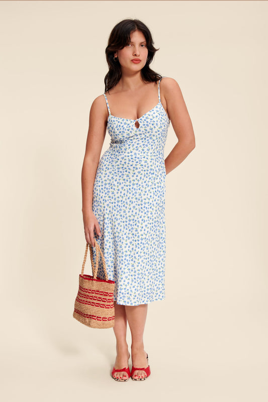 Robe Midi Imprimée | Viscose | Légère et Respirante