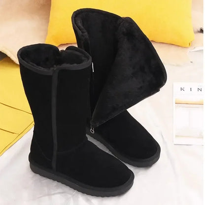 Bottes Femme | Effet Suédé Synthétique | Chaudes Et Confortables | Pour L’Hiver Et Le Cocooning