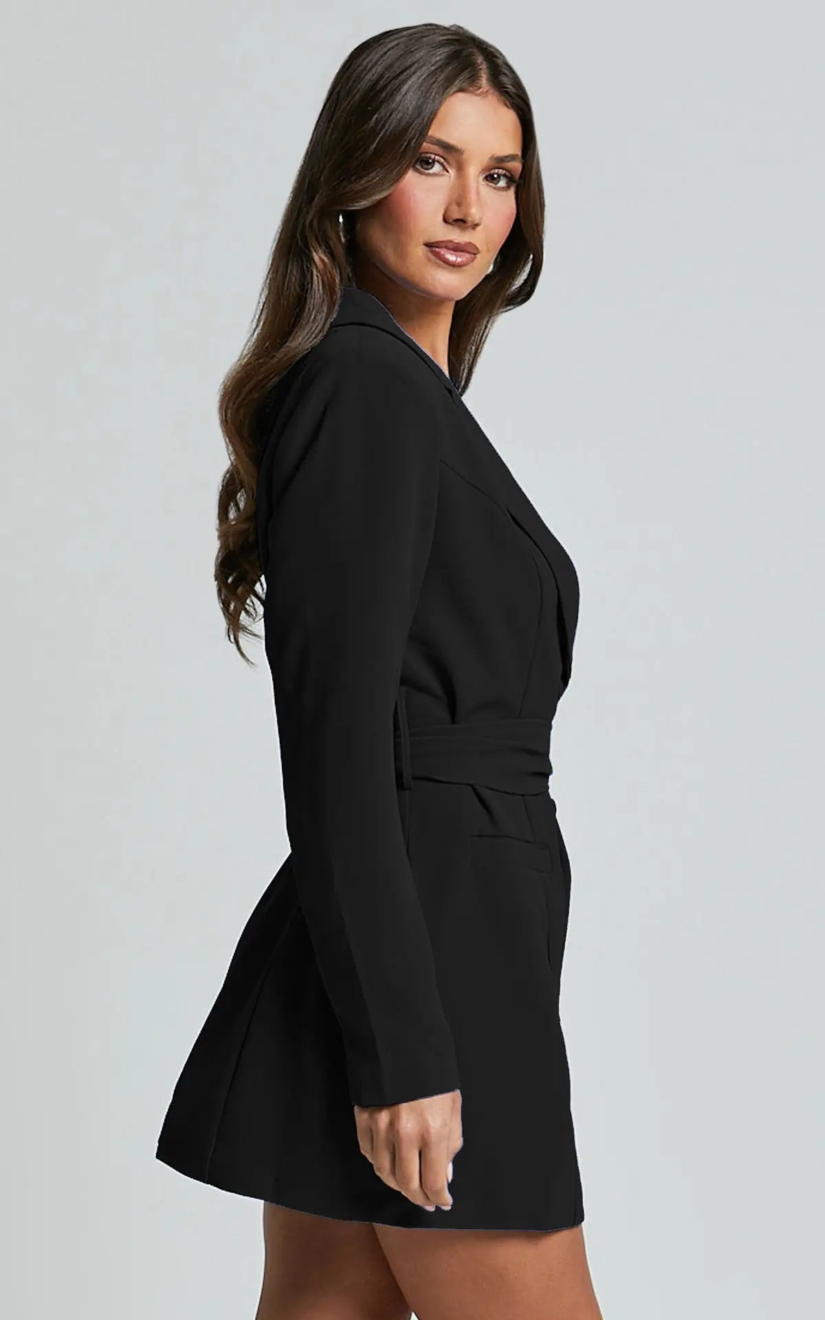 Robe Blazer Femme | Ceinturée Et Élégante | Parfaite Pour Les Soirées Ou Événements Habillés