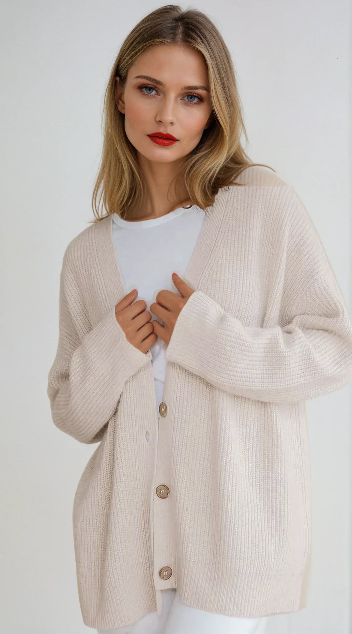 Cardigan Femme | Maille Douce Oversize | Parfait pour Automne, Cocooning ou Tenue Casual Chic