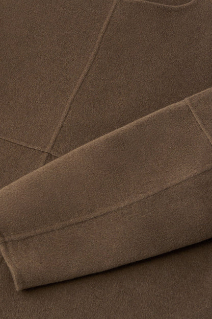 Pull Femme | Coupe Longue Et Droite | En Laine Mélangée Chaude Et Structurée