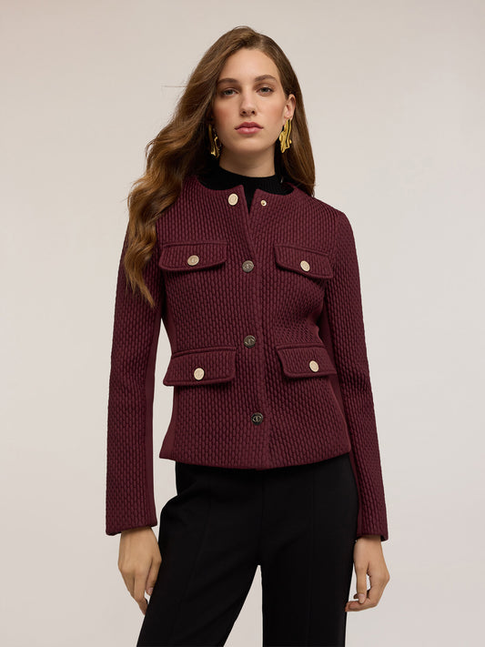 Veste Maille Texturée