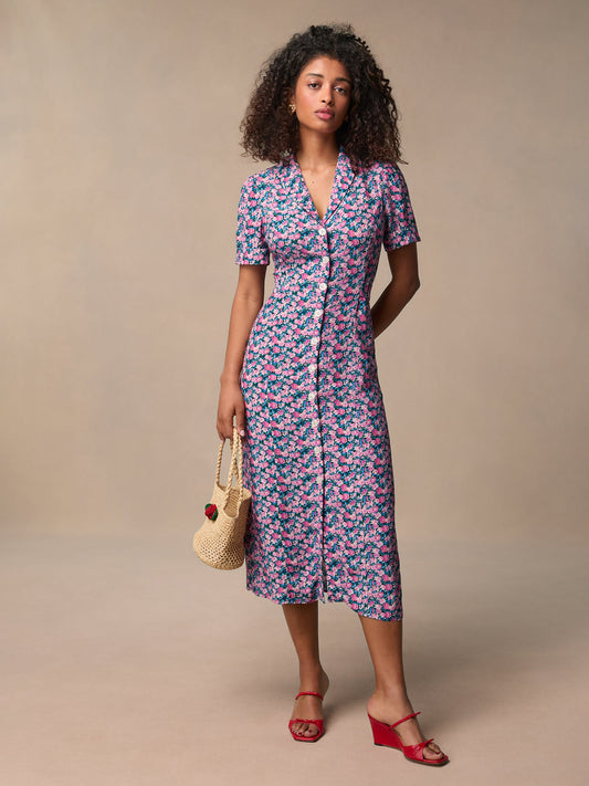 Robe Midi Imprimée | Originale & Légère | Été & Sorties Décontractées