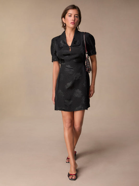 Robe Courte Élégante | Polyester | Légère et Texturée