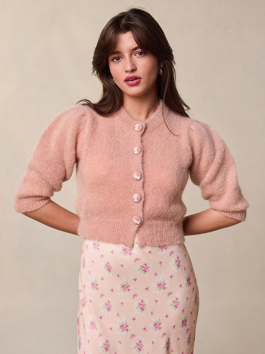 Cardigan Duveteux | Féminin et Élégant | Idéal pour un Look Romantique