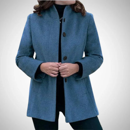 Manteau Court Femme | Laine Mélangée | Confortable Et Moderne | Pour Les Matinées Fraîches
