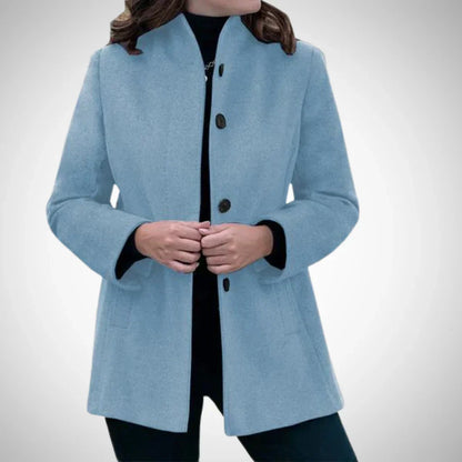 Manteau Court Femme | Laine Mélangée | Confortable Et Moderne | Pour Les Matinées Fraîches
