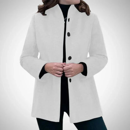 Manteau Court Femme | Laine Mélangée | Confortable Et Moderne | Pour Les Matinées Fraîches