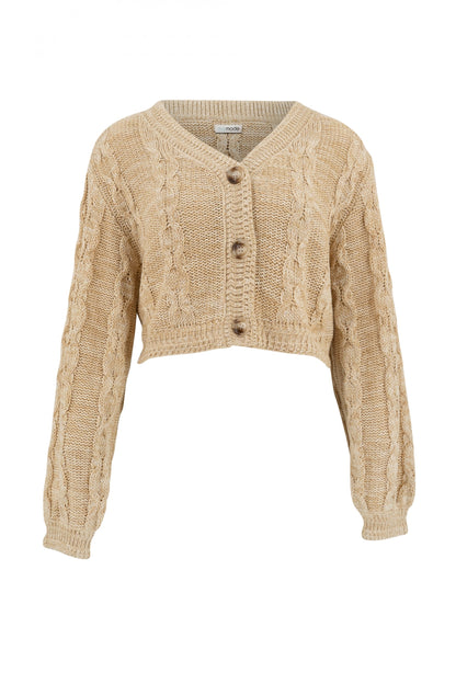 Cardigan Femme En Polyester | Long Et Doux | Boutons Discrets Et Tissu Texturé | Idéal Pour L’Été Et Les Soirées Cosy