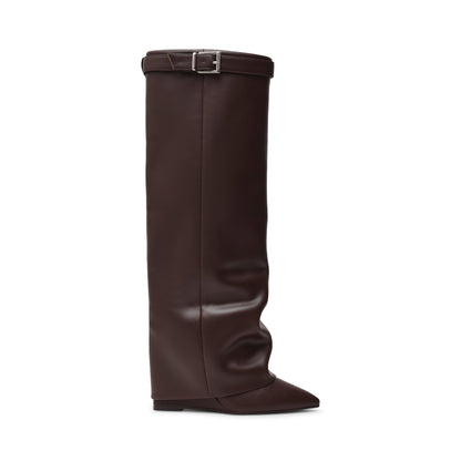 Bottes Femme | Marron Foncé | Imitation Cuir | Élégantes & Confortables