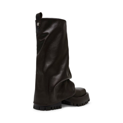Bottes Femme | Cuir Action | Noires Mi-mollet | Style Urbain Chunky