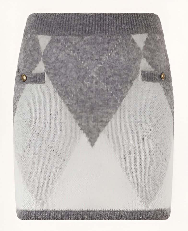 Jupe en Maille Losanges