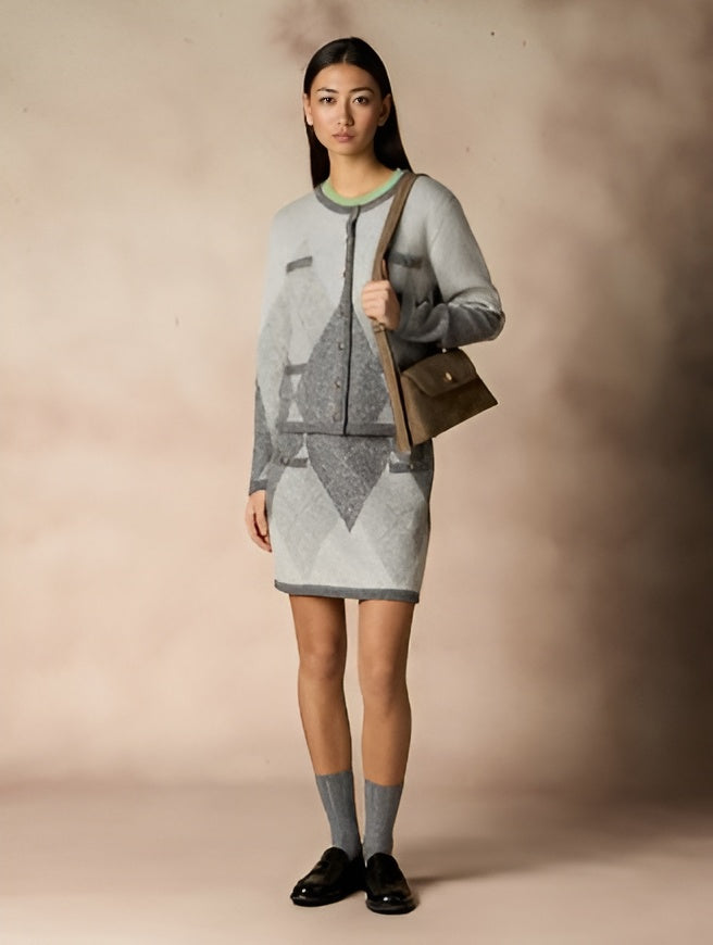 Jupe en Maille Losanges