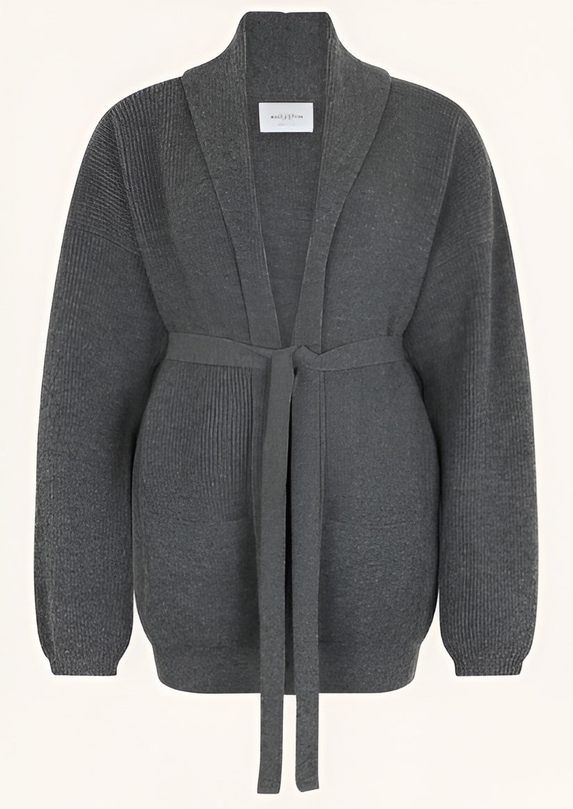 Cardigan Ceinturé en Laine