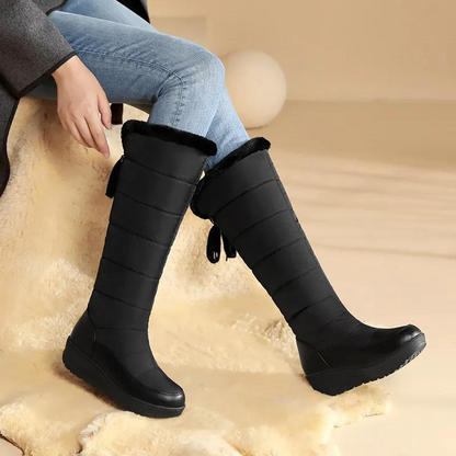 Bottes Femme | Montantes Et Matelassées | Chaudes Et Confortables | Pour L’Hiver Et Les Jours De Neige