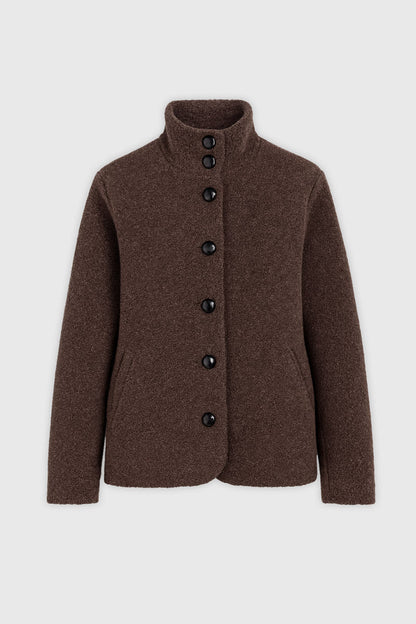 Veste Femme | Laine Et Polyamide | Doublure Coton Et Polyester | Élégante Et Parfaite Pour La Mi-Saison