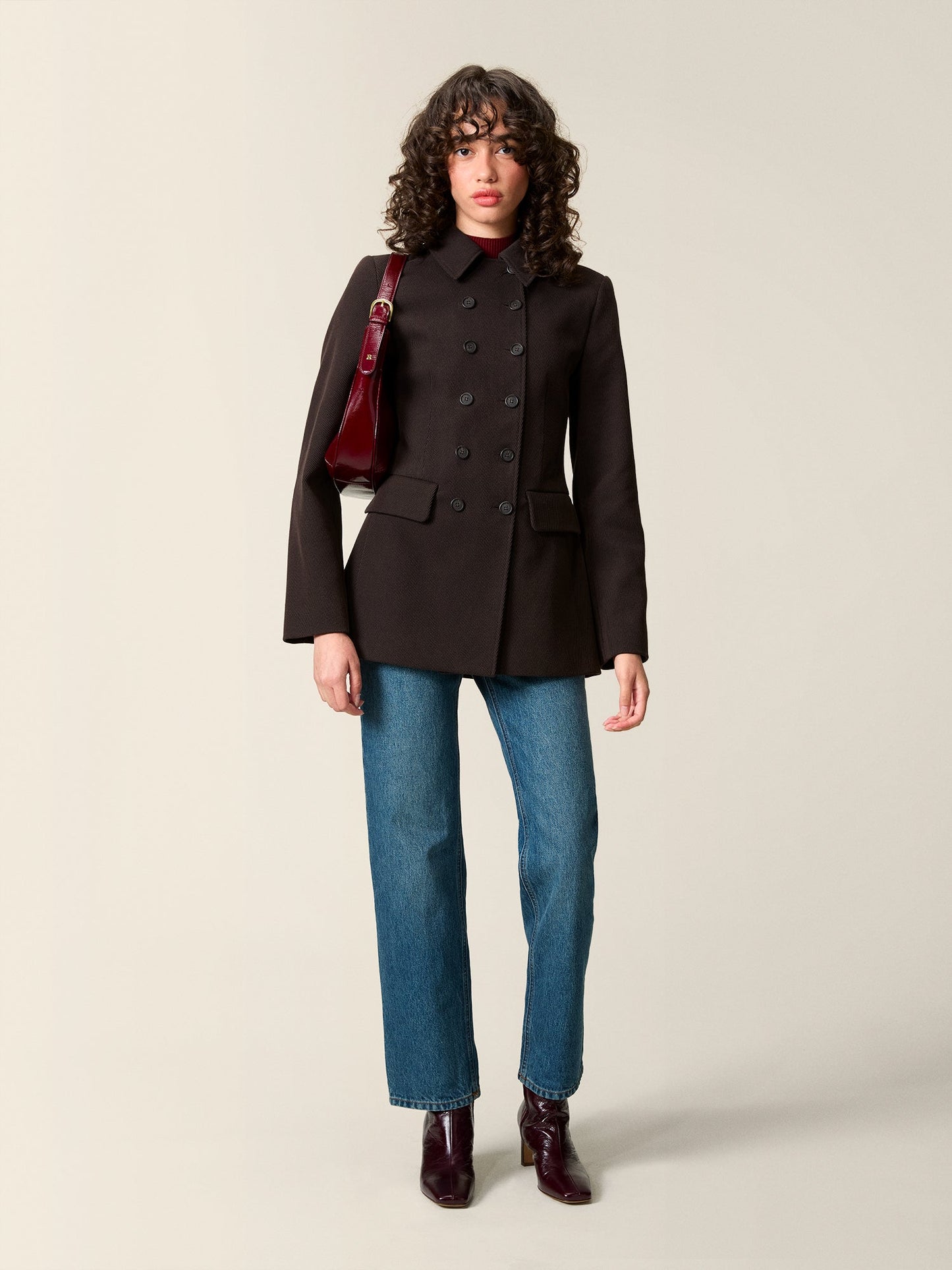 Manteau Boutonné Structuré